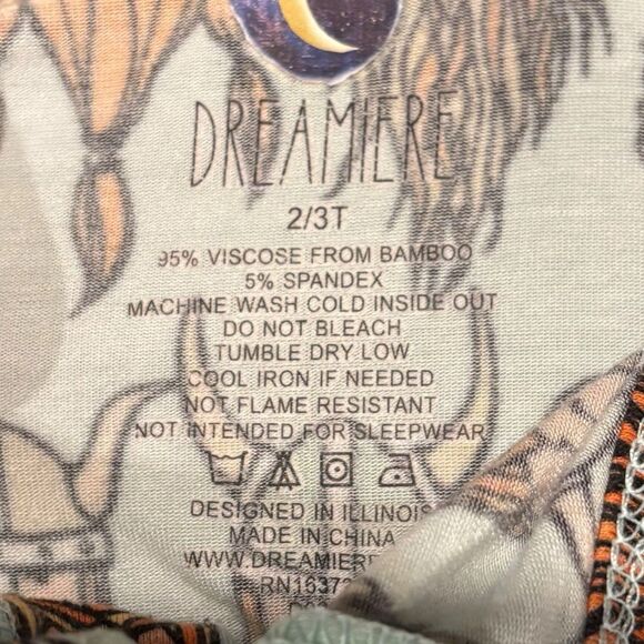 Dreamiere Bamboo Short Sleeve Romper 2/3T Viking Print Bearded Helmets *Play* - Picture 7 of 9